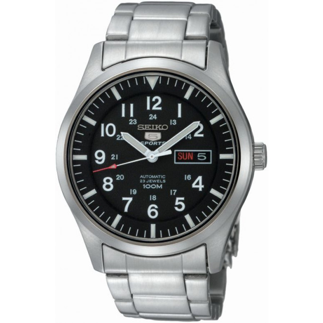 Seiko 5 Sports Day-Date SNZG13K1 stainless steel watch